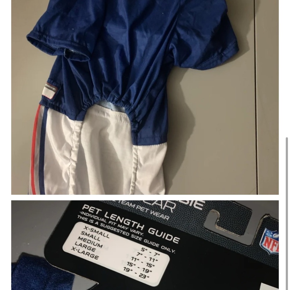 NFL pet onesie
